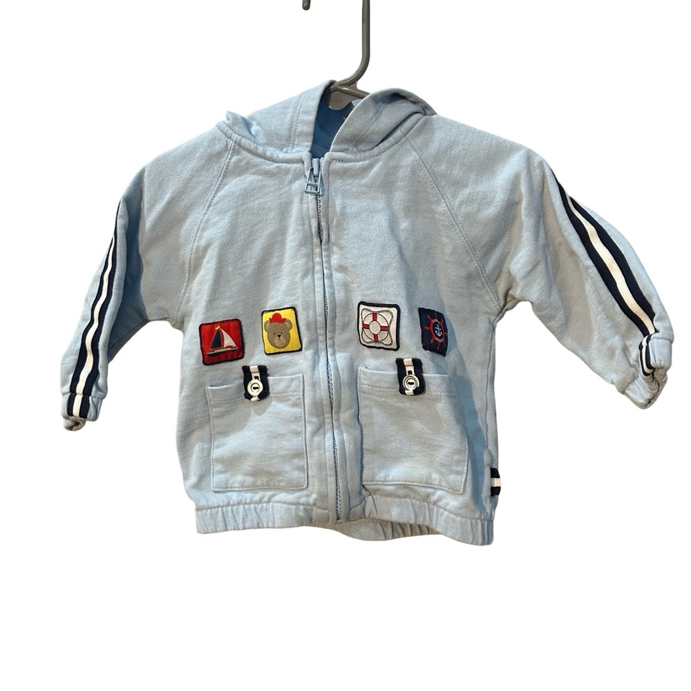 Vintage First Impressions Zip-Up Hooded Sweater
